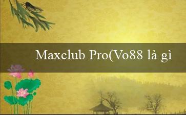 Maxclub Pro(Vo88 là gì và tại sao nó quan trọng)